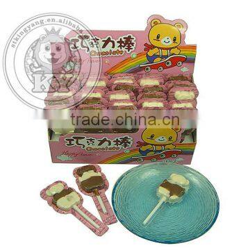 Fancy Cartoon Bear Shape Chocolate Lollipop Candy