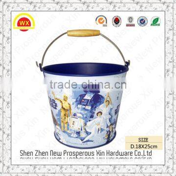 Wholesale decorative baby bucket custom metal bucket with lid