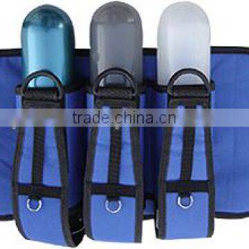 Azure Blue And Black Color Paint Ball Pod Back