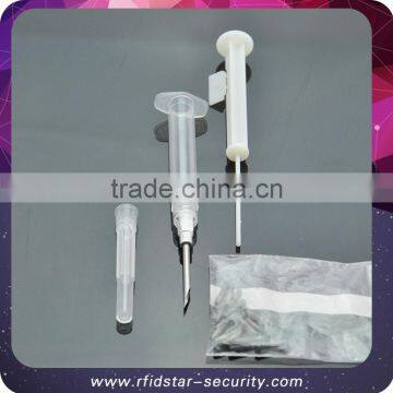 Small size rfid animal syringe with high quality