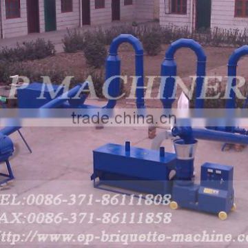 wood/sawdust pellet production line/pellet press line for biomass fuel