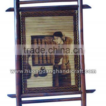 Elegant bamboo painting made in Vietnam