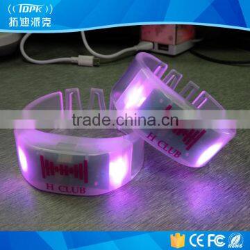 2017 Newest motion sensor light up bracelet