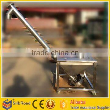 Stainless steel small flexible screw conveyor for detergent powder