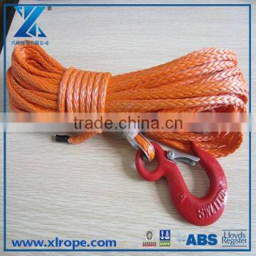 TOUGH ROPE J-MAX UHMWPE synthetic 4x4 winch rope with hook thimble sleeve packed as full set