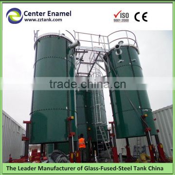 Vitreous Enamel Coated Bolted Steel Silos For Grain Storage