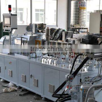 Small Plastic Masterbatch Granulator Twin Screw Extruder Compounding Granules Pelletizer Extruder photo-4