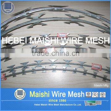 Razor Wire Concertina Wire Topping Security Fence