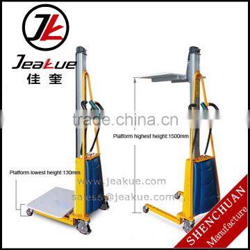 100kg 150kg Battery Powered Stacker Forklift photo-2