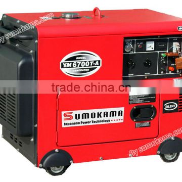 6kva Low price good quality single phase small portable super silent diesel generating set