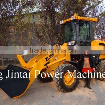 Mini wheel loader ZL16F, CE certification wheel loader with forks