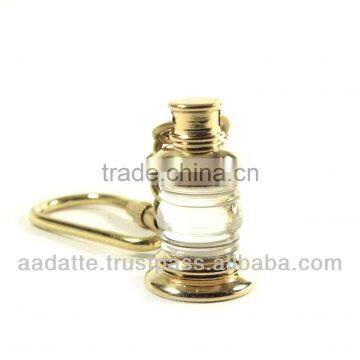 Marine brass ship lamp nautical key chain