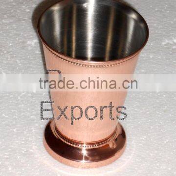 STAINLESS STEEL JULEP CUPS COPPER PLATED FDA APPROVED