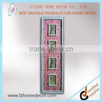 decorative wooden picture photo frame with 4 openings