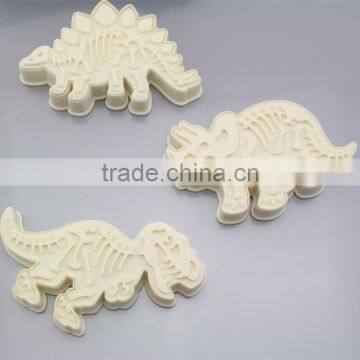 3d Plastic Dinosaur Set Cookie Cutter Set for Kids photo-3