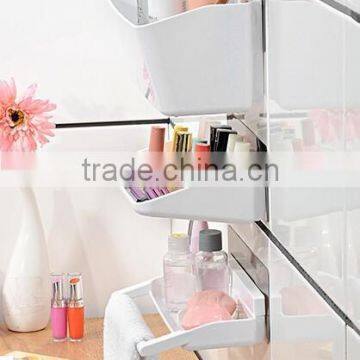 Wholesale Stock Multifunction Kitchen Bathroom No Mark Sticky 3 in 1 Plastic Storage Rack photo-6