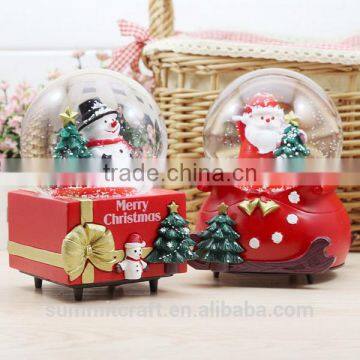 Christmas Promotional Gift 2016 Resin Snowman Snow Globe photo-2