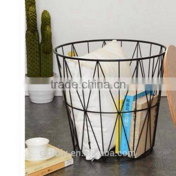 Metal Wire Storage Basket With Lid photo-2