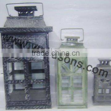 Home Decoration Black Metal Lantern/candle Holder photo-3