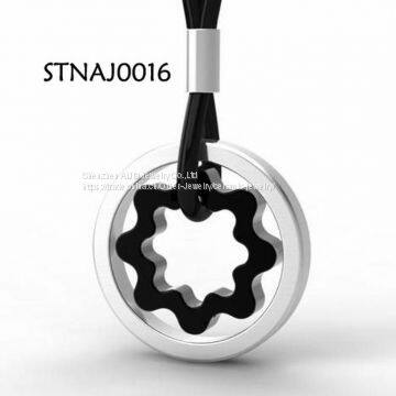 Flower Shape Stainless Steel Charm Pendants Jewelry photo-3