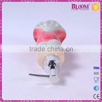 Delicate Unique Shape Small Ceramic Lotion Dispenser photo-6