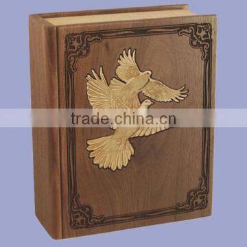 Chinese cheap custom order funeral wood box for wholesale