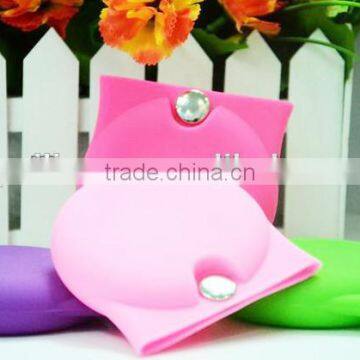 cute key purse,silicone bag mini case