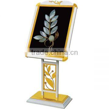 Menu stand Square board-rectangle base (P-69)