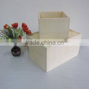 Unfinished Wood Box Without Lid Best Selling Wood Art Craft photo-3