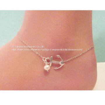 Anchor Pearl Jewelry Chain Anklets photo-5