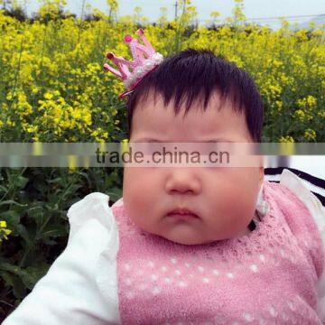 New Premium 3D Assorted Princess Cinderella Inspired New Design Polyester Barrette Felt Hair Clip With Sequin Rhinestone photo-3