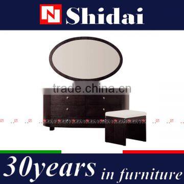 Dressing Table Mirror Lights / Wooden Dressing Mirror With Storages / Dressing Table Mirror M-6