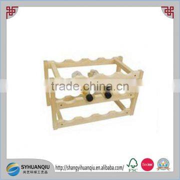 12 Bottles Wooden Wine Rack