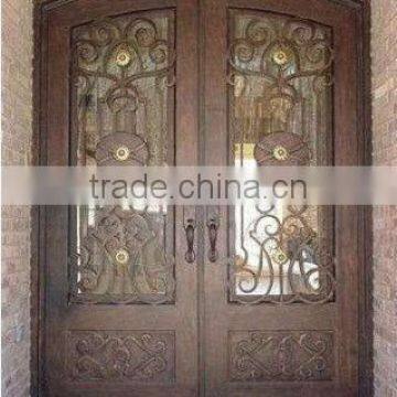 Bisini luxury design galvanize wrought iron door (BG90069)