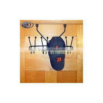 2016 Metal Powder Coat Overdoor Hook storage Rack with hat rack hooks