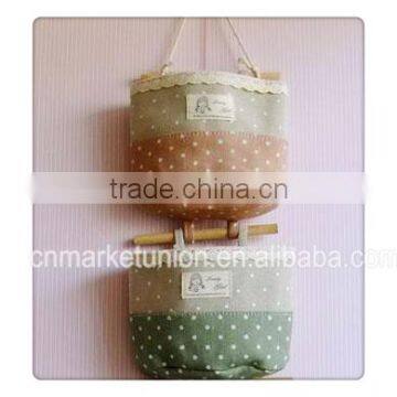 Hemp Cloth Storage Bags/series Junk Hanging Bag/key Storage Door Behind the Wall Nightstand Multifunctional Storage Bag photo-3