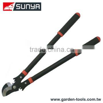 Power saving double gear bypass lopper