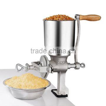 Manual Grain Grinder with High Hopper - Table Clamp Hand Corn Mill