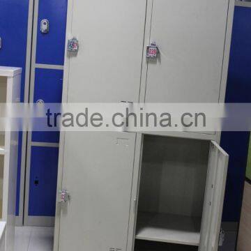 Two Tier Four Doors Knock Down Structure Steel Office Locker photo-2