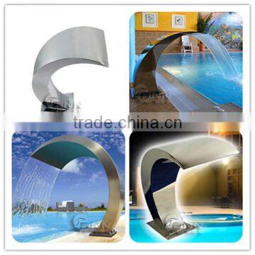 Dophin shape snake shape outdoor &indoor artificial waterfall wall water fountain for deceration