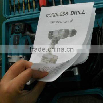 New 2014 Manufacturer China Wholesale Supplier 18V Li-ion Dewalt Cordless Drill of Power Tool Sets Tool Box photo-2