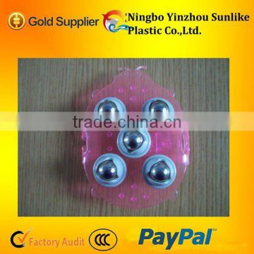 Plastic pvc material 360 degrees ball massager