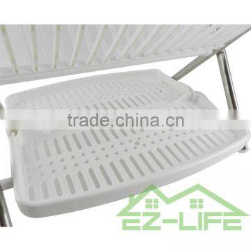 2017 Best Foldable Stianless Steel Shape V Kitchen Table Storage Dish Drying Rack photo-5