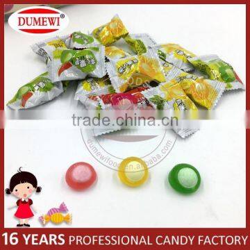 Halal Tablet Center Filled Fruit Hard Candy in Square Jar photo-4