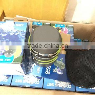 UCHOME High Quality Aluminum Camping Hiking Picnic Cookware Outdoor Cooking Set for Sale photo-6