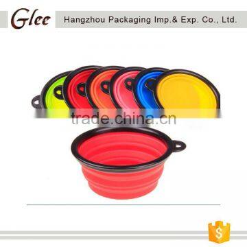 high quality portable collapsible silicone dog bowl