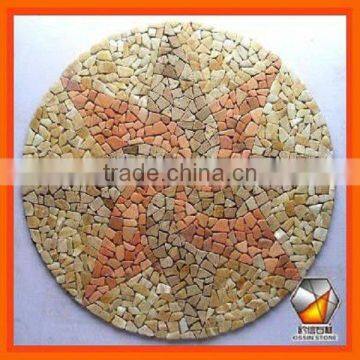 Nature Marble Mosaic Flower Pattern