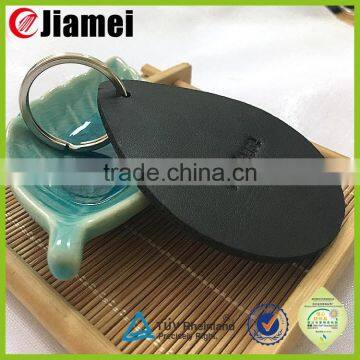 Custom handmade new design blank oval leather keyring