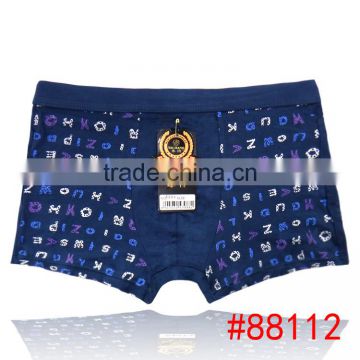 Cute printed letters men underwear boyshort wholesale bamboo fiber men boxer briefs boyshort