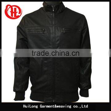 Manufacturer customized motorcycle men pu leather jacket